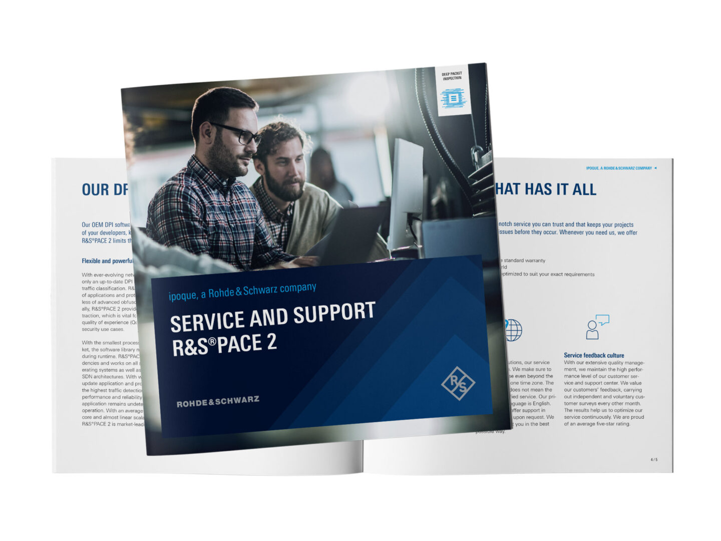 ipoque customer service and support brochure for R&S PACE 2