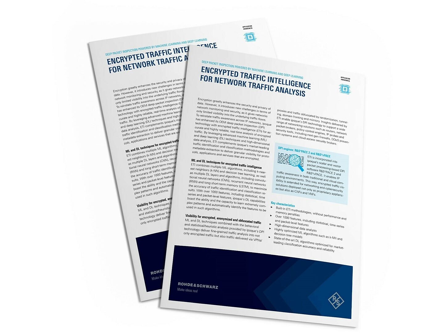 Flyer ipoque - DPI with encrypted traffic intelligence for network traffic analysis
